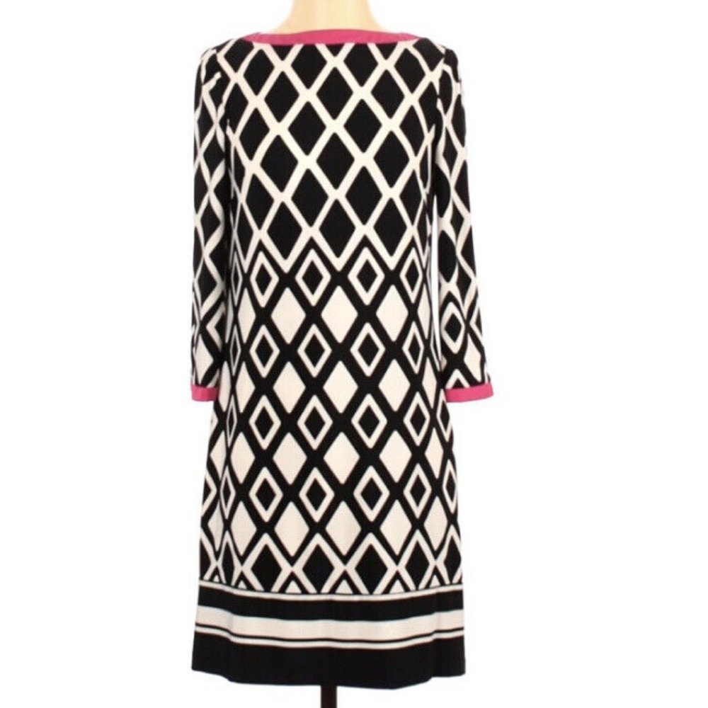 Eliza J dress black white pink small S excellent condition
